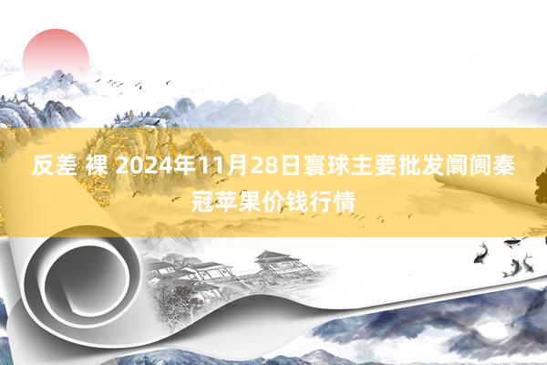 反差 裸 2024年11月28日寰球主要批发阛阓秦冠苹果价钱行情