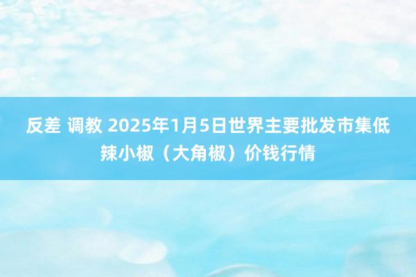 反差 调教 2025年1月5日世界主要批发市集低辣小椒（大角椒）价钱行情