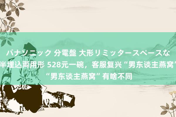 パナソニック 分電盤 大形リミッタースペースなし 露出・半埋込両用形 528元一碗，客服复兴“男东谈主燕窝”有啥不同